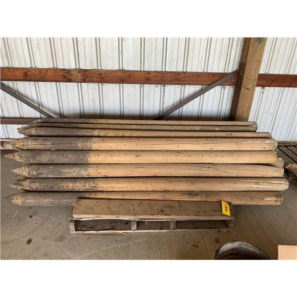 Approx. 30- approx. 4-5 in. x 7 ft sharpened fence posts