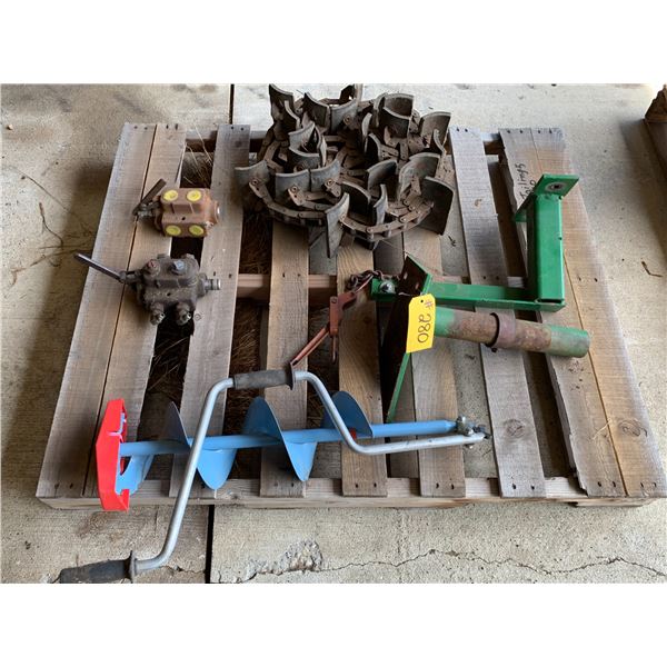 JD 9600 combine parts, 2- hyd. Controls & ice auger