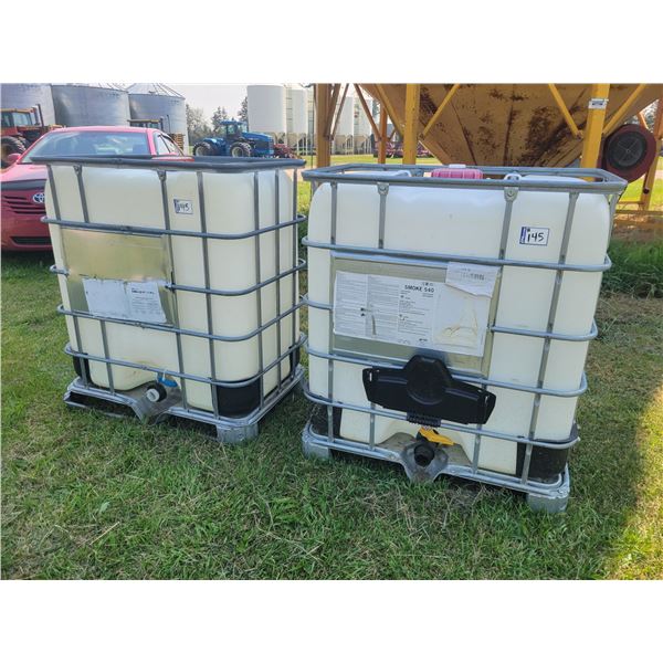 2- 500L Chem. totes in cages