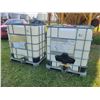 Image 1 : 2- 500L Chem. totes in cages