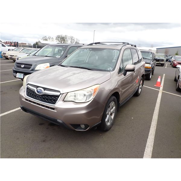 2014 Subaru Forester RUNS WITH MECHANICAL PROBLEMS