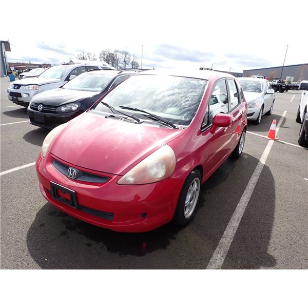2007 Honda Fit RUNS WITH MECHANICAL PROBLEMS