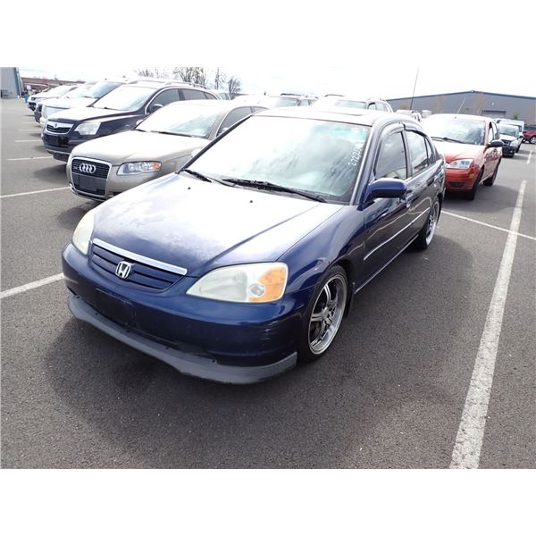 2002 Honda Civic RUNS WITH MECHANICAL PROBLEMS