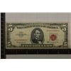 Image 1 : 1963 US $5 RED SEAL NOTE