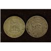 Image 1 : 1921 & 1923 GREAT BRITAIN SILVER 1 SHILLING COINS