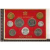 Image 1 : 1942-1960 VATICAN 9 COIN SOUVENIR SET IN CARD AND