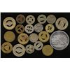 Image 1 : 20 ASSORTED METAL TRANSPORTATION TOKENS:
