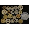 Image 2 : 20 ASSORTED METAL TRANSPORTATION TOKENS: