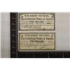 Image 1 : 2-1861 CONFEDERATE BOND COUPONS: $2 & $4 BOTH IN