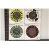 Image 1 : 4 RAMADA SAN JUAN CASINO CHIPS WITH METAL INSERTS