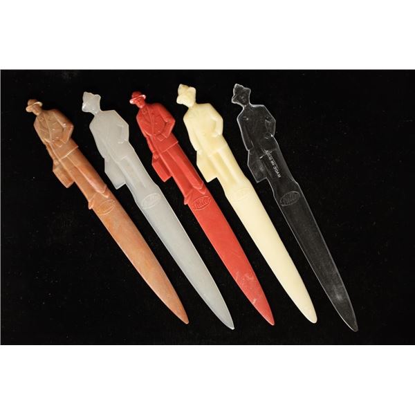 5-7 1/2" BAKELITE LETTER OPENERS FROM THE FULLER
