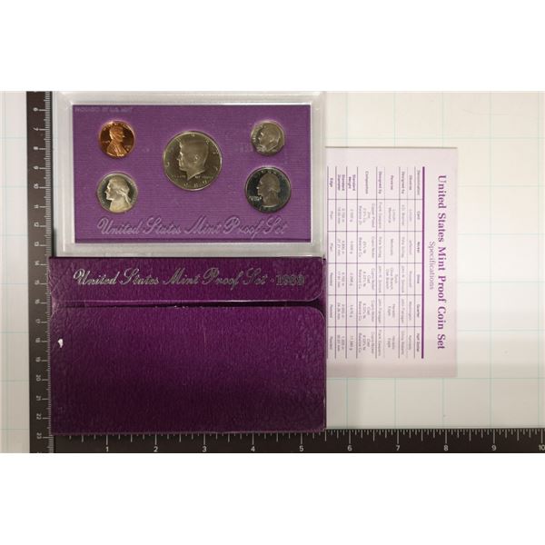 1989 US PROOF SET (WITH BOX) & WITH CERTIFICATE