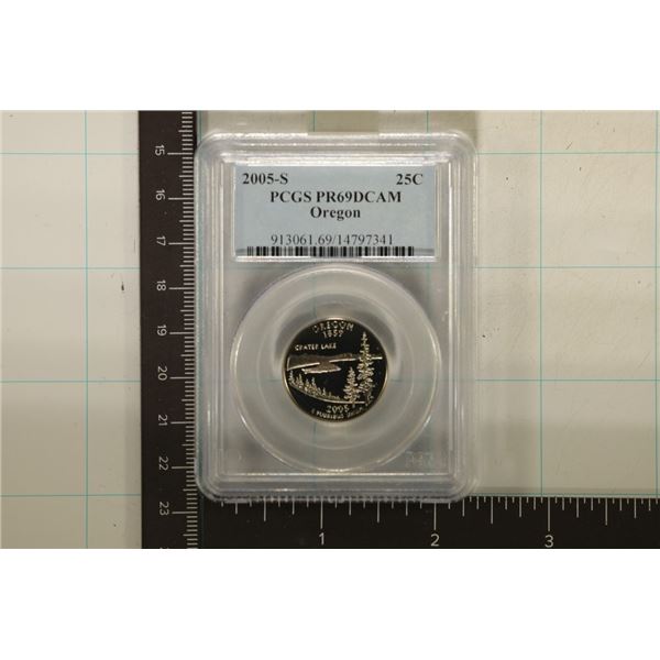 2005-S OREGON QUARTER PCGS PR69 DCAM
