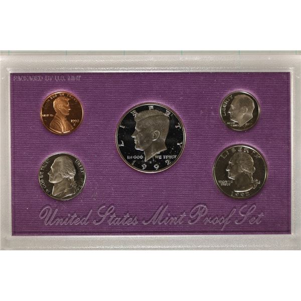 1992 US PROOF SET (WITHOUT BOX)
