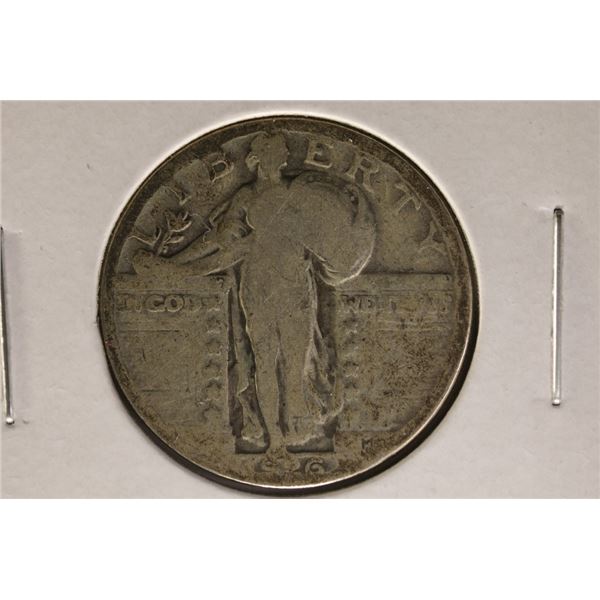 1926 SILVER STANDING LIBERTY QUARTER
