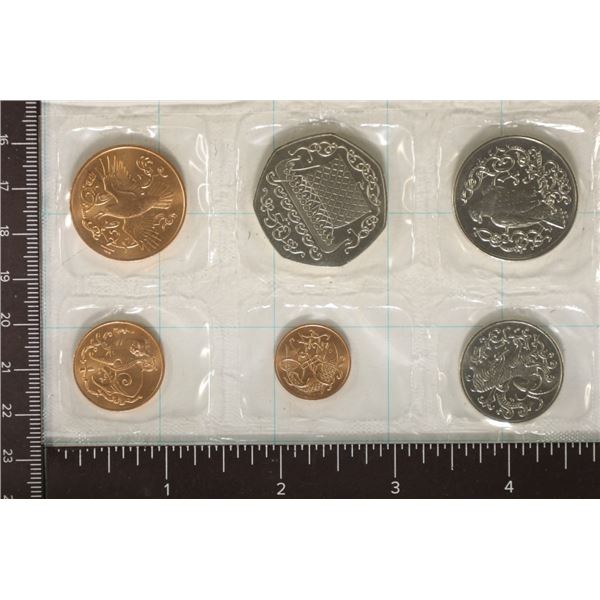 1980 ISLE OF MAN 6 COIN UNC SET IN SEALED PLASTIC