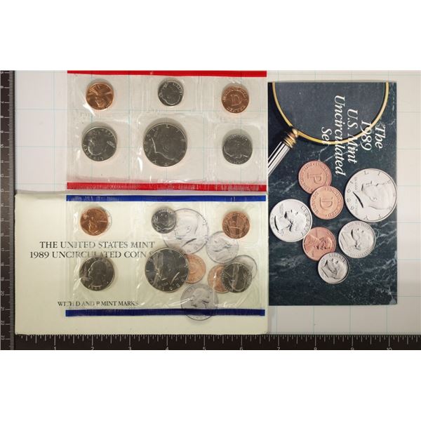 1989 US MINT SET (UNC) P/D (WITH ENVELOPE)
