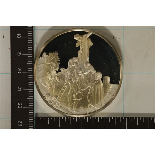 2.3 OZ. PF STERLING SILVER ROUND THE GENIUS OF