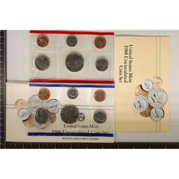 1988 US MINT SET (UNC) P/D (WITH ENVELOPE)
