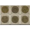 Image 1 : 6$1 METAL CASINO TOKENS: HARRAH'S, RIVIERA, ISLE