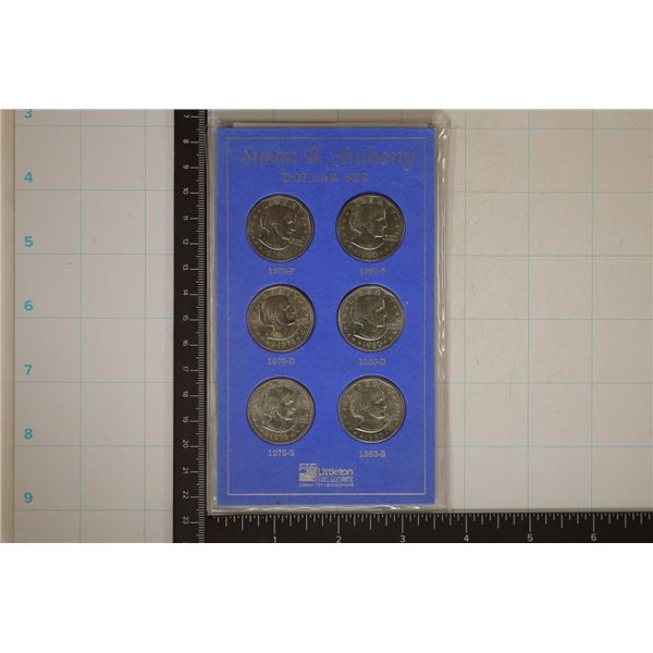 1979-P/D/S & 1980-P/D/S SUSAN B. ANTHONY 6 COIN