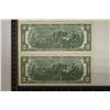 Image 2 : 2-1976 US $2 FRN'S WITH CONSECUTIVE SERIAL NUMBERS