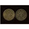 Image 1 : 1869 & 1872 AUSTRIA SILVER 10 KRUEZER COINS