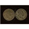 Image 2 : 1869 & 1872 AUSTRIA SILVER 10 KRUEZER COINS