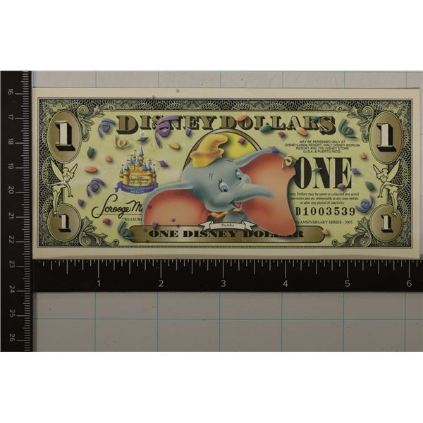 2005 ONE DISNEY DOLLAR CU "DUMBO"