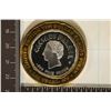 Image 2 : CASINO $10 SILVER TOKEN (UNC) CAESERS PALACE