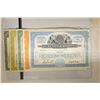 Image 2 : 6 VINTAGE STOCK CERTIFICATES: SEE PICTURE