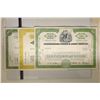 Image 4 : 6 VINTAGE STOCK CERTIFICATES: SEE PICTURE