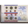 Image 1 : 1998 US MINT SET (UNC) P/D (WITH ENVELOPE)