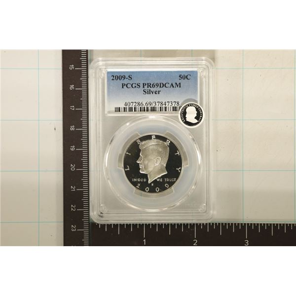 2009-S SILVER KENNEDY HALF DOLLAR PCGS PR69 DCAM