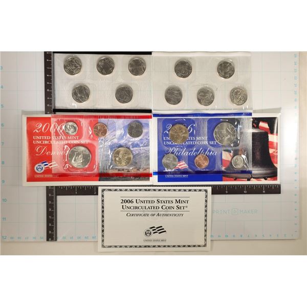 2006 US MINT SET (UNC) P/D (WITH ENVELOPES)