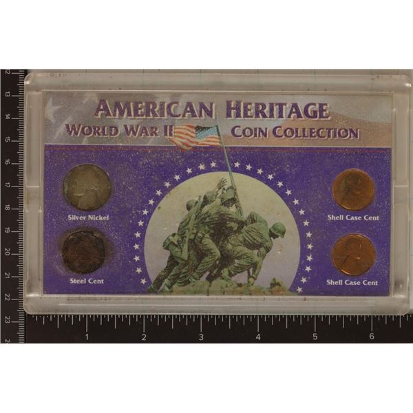 AMERICAN HERITAGE WWII COIN COLLECTION.  FEATURES