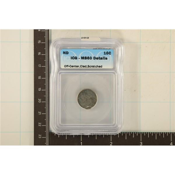 ERROR NO DATE ROOSEVELT DIME ICG MS60 DETAILS