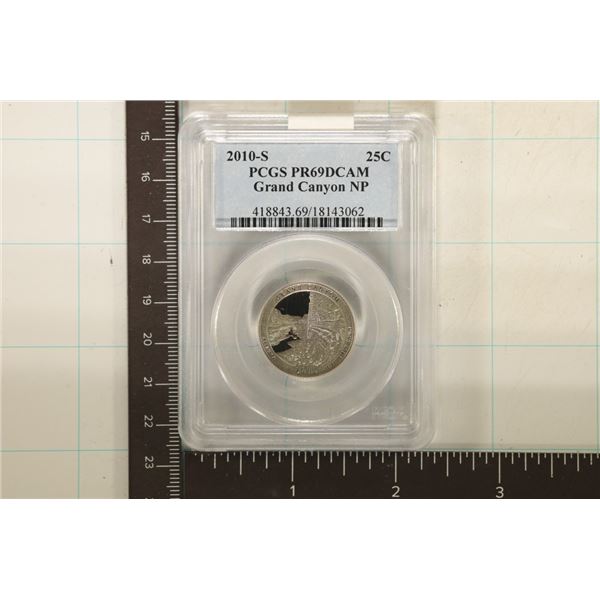 2010-S GRAND CANYON N.P. QUARTER PCGS PR69 DCAM