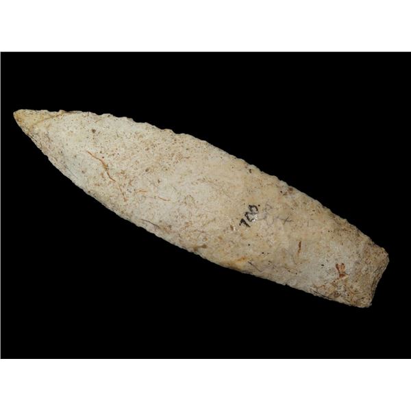 4.5/8" Extremely Fine Agate Basin, Dickey COA, Finely Flaked with Basal Grinding, Pettis Co., Misso