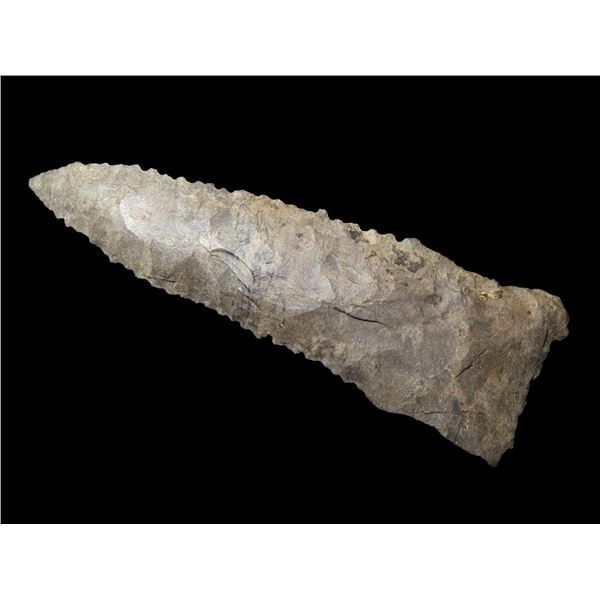 3" Heavily Serrated Dover Chert Hardin found in Tennessee