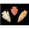 Image 1 : Grouping of 3 Arrowheads Found in Clay Co. Arkansas