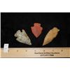 Image 3 : Grouping of 3 Arrowheads Found in Clay Co. Arkansas