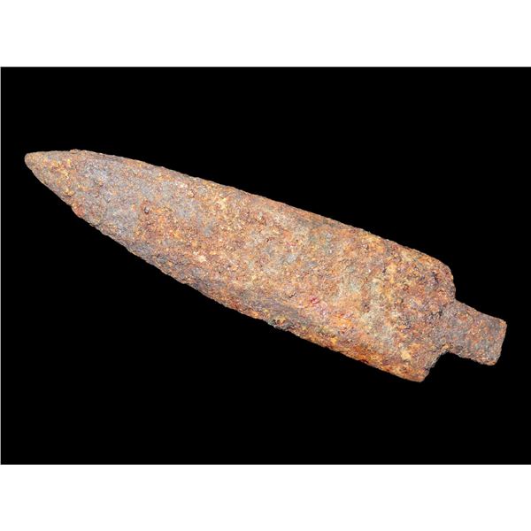 3 5/16" Historic Hoop Iron Arrowhead, Motley COA, Found Near Sullivan Co. Missouri