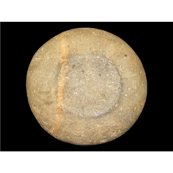 7 1/4" Unfinished Discoidal, Motley COA, Found in Pike Co. Missouri