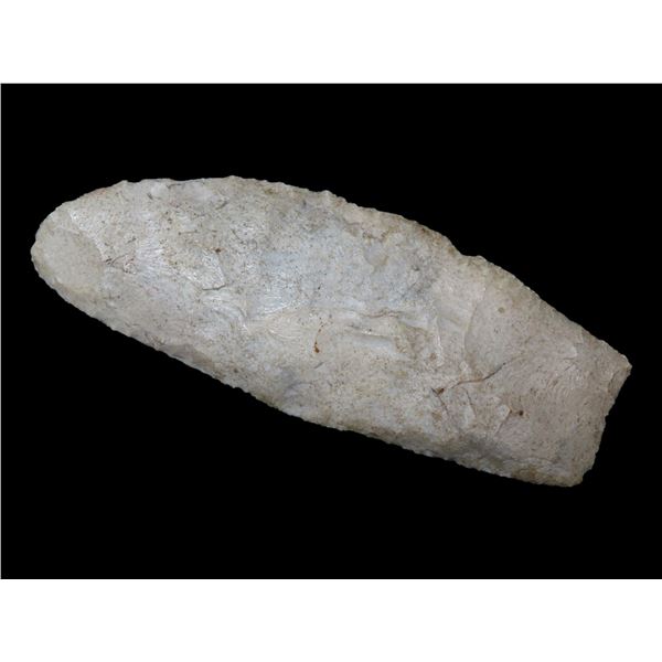 6 7/8" Clovis Era Square Knife, Dickey COA, Found in Indiana, Ex Sandra Barnett Collection