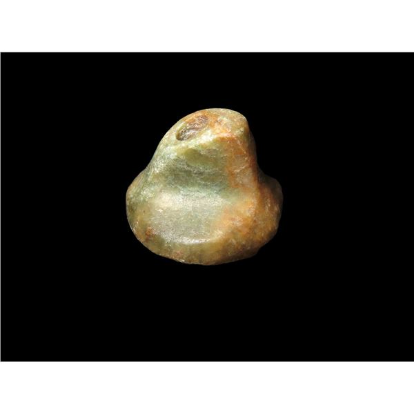 3/4" Jade Ear Spool, Motley COA, Found in South America