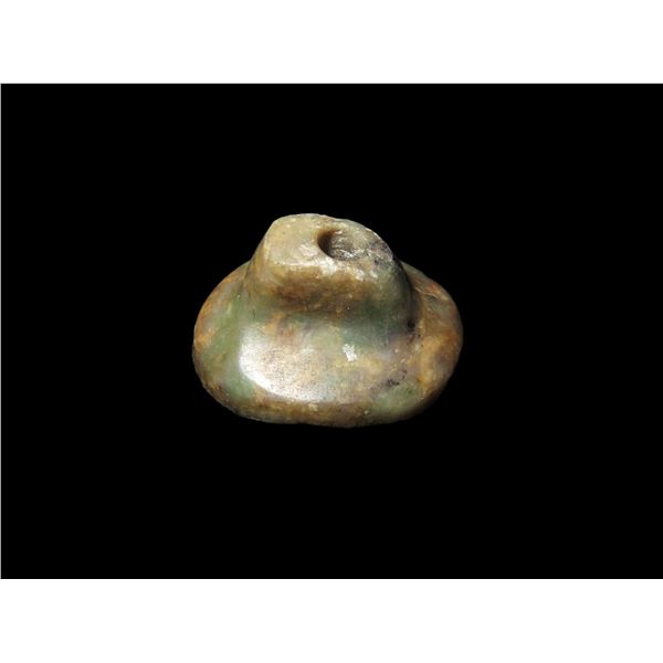 7/8" Ear Spool, Motley COA, Found in South America