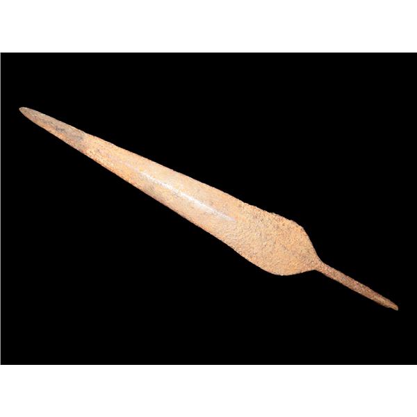 7 3/4" Iron Spear Tip From Africa