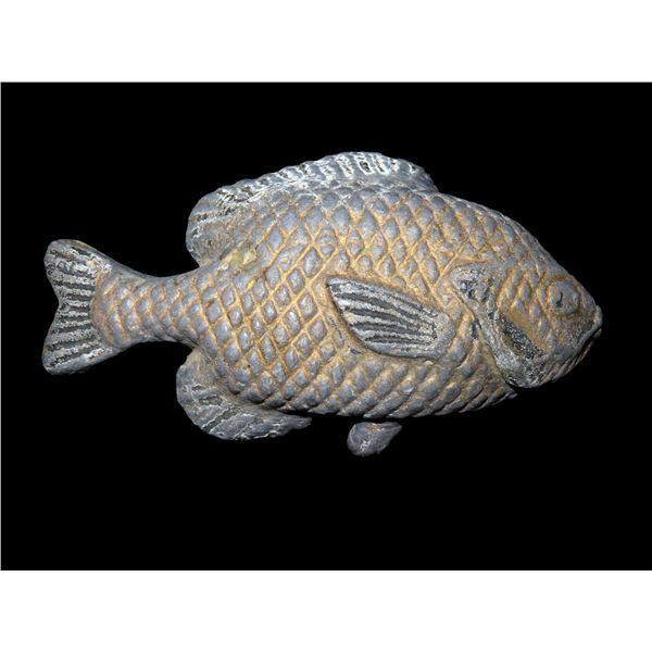 Vintage Unique Fish Paperweight Made of Lead