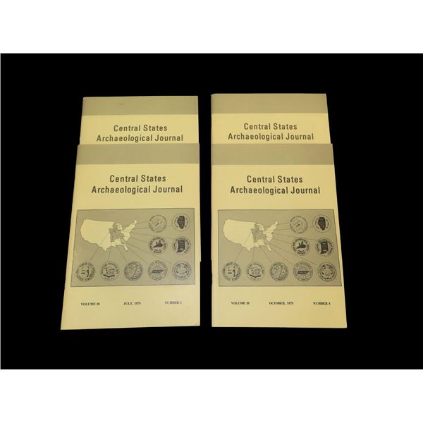 Set of 4 Central States Archaeological Journals-1979